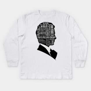 Patrick Bateman Quotes Kids Long Sleeve T-Shirt